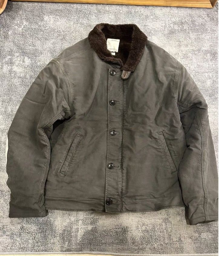 image of Visvim Deckhand Coat in Green, Men's (Size XL)