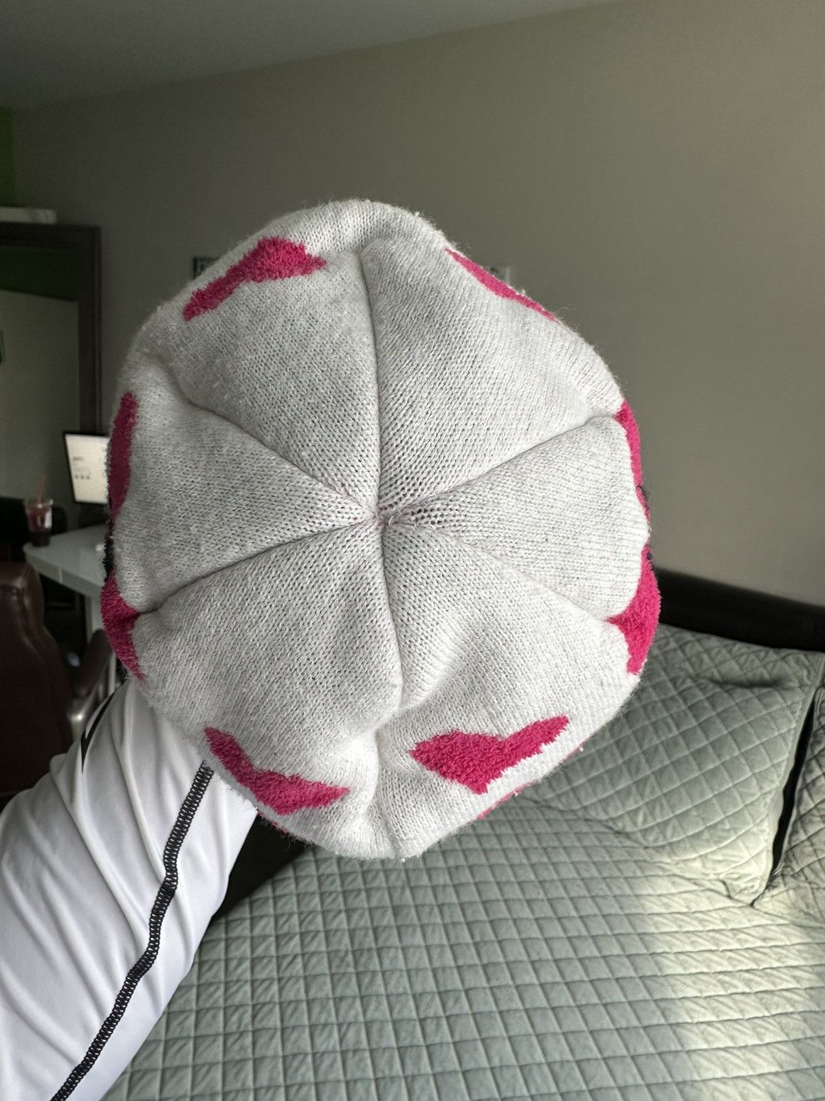 Palace Palace hearts beanie Size ONE SIZE - 4 Thumbnail