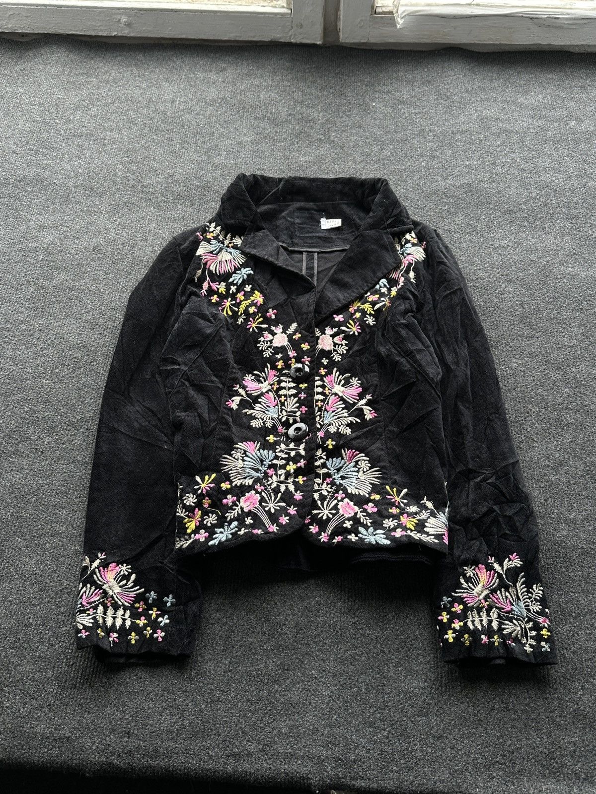 Moschino ARCHIVE 🚨 WOMEN MOSCHINO BLACK OVERLOGO FLOWERS LUXURY VNTG Size S / US 4 / IT 40 - 2 Thumbnail