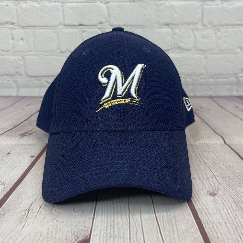 New Era New Era 39Thirty Diamond Classic MLB Milwaukee Brewers Size ONE SIZE - 1 Thumbnail