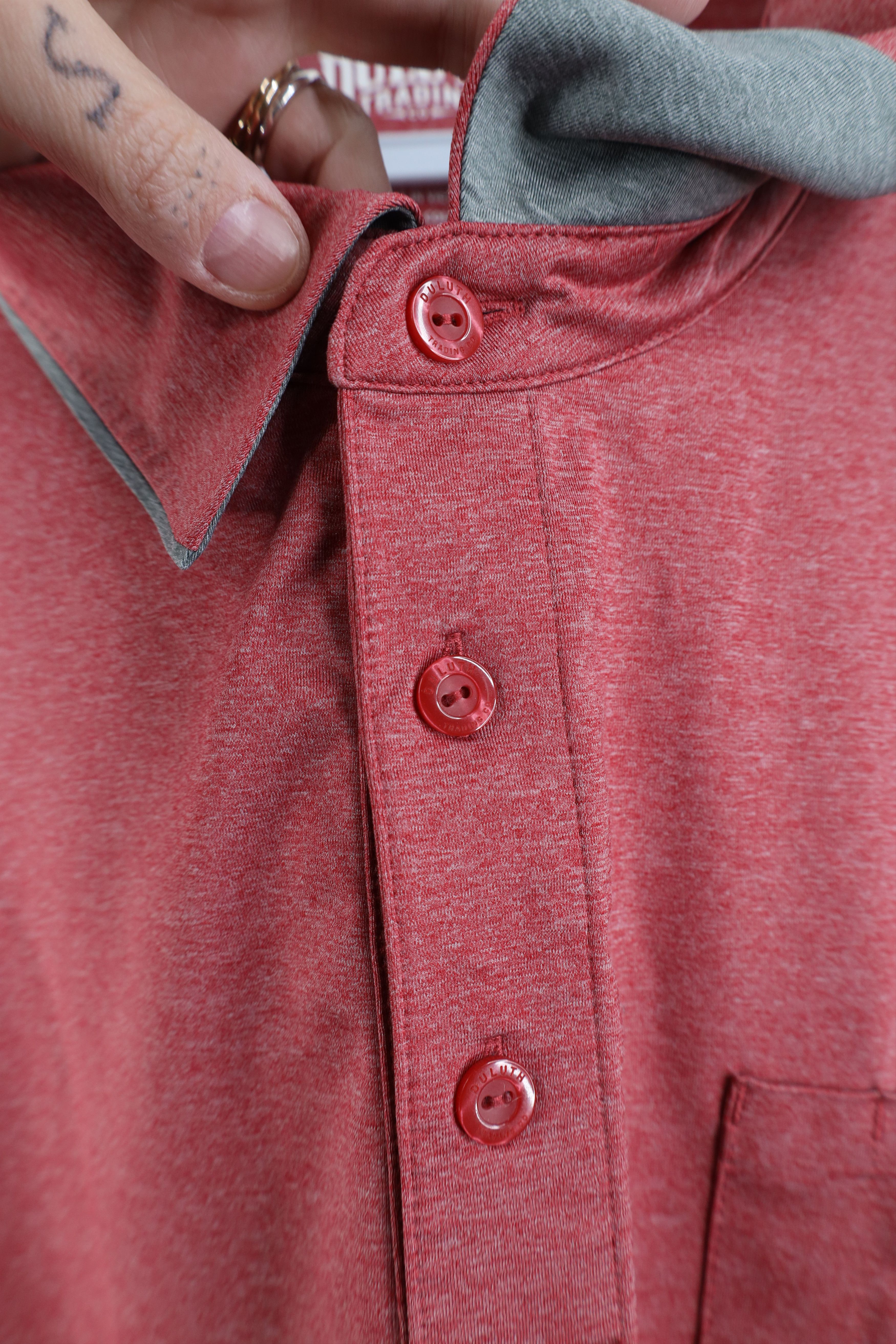Duluth Trading Company Duluth Trading Co Short Sleeve Collared Golf Polo Shirt Red Size US XXL / EU 58 / 5 - 4 Thumbnail