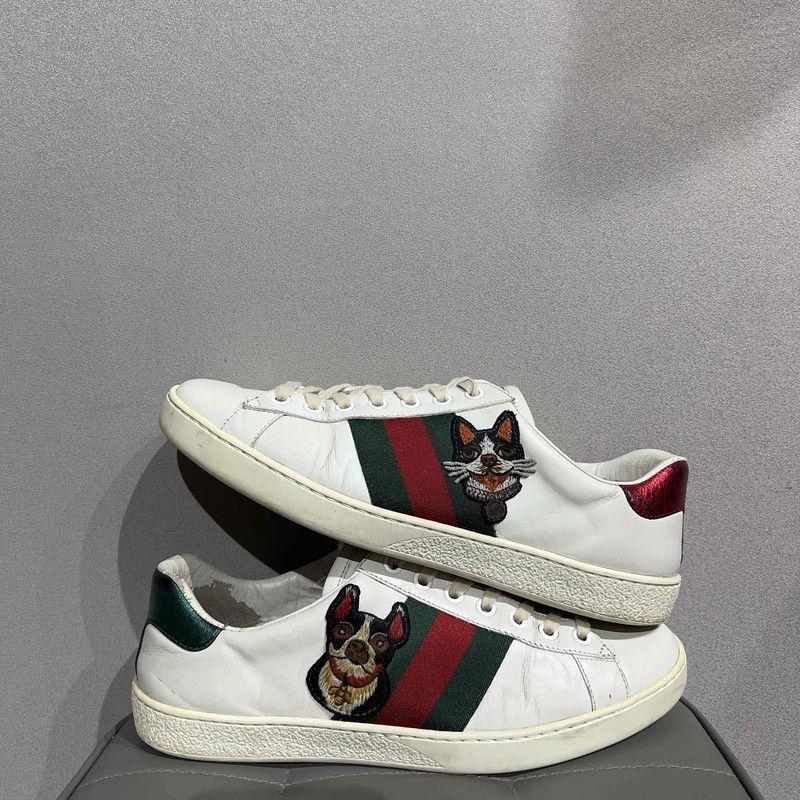 Gucci Gucci Ace Leather Low-Top Fashion Sneakers -2508 Size US 8.5 / EU 41-42 - 6 Thumbnail