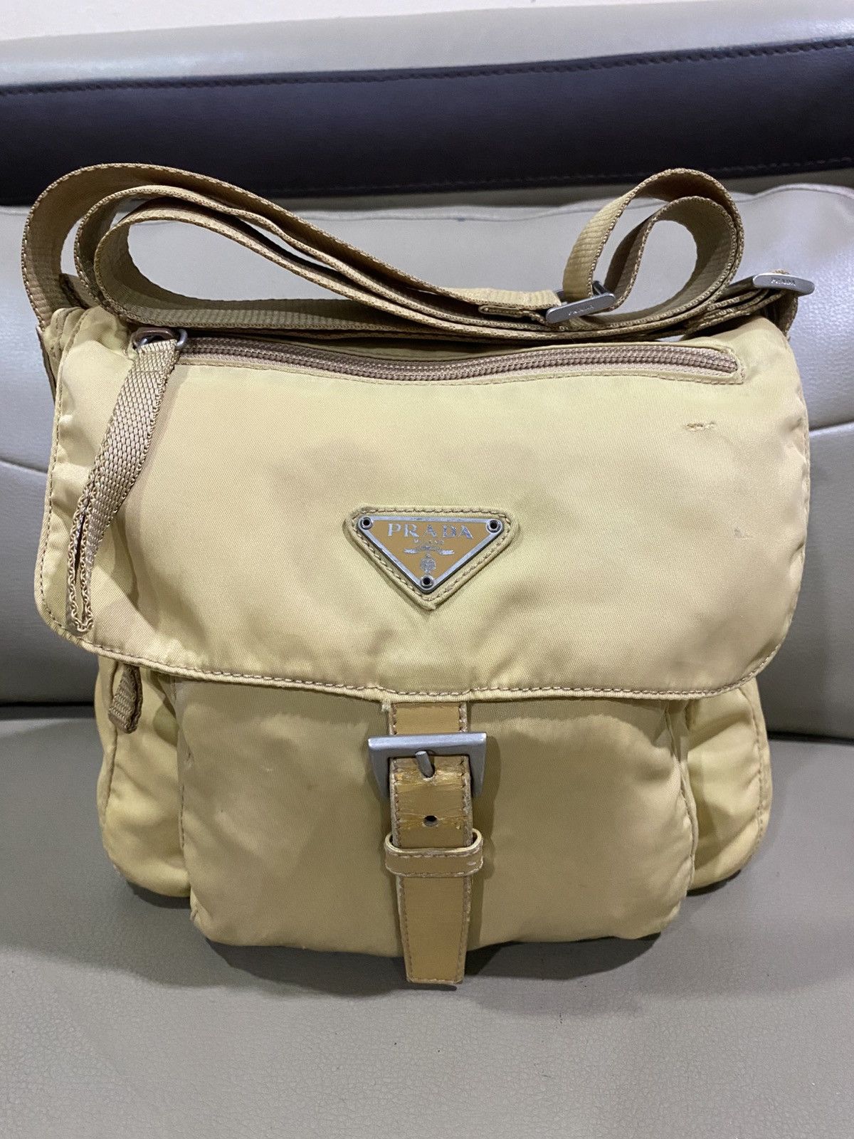 Prada Authentic Prada Tessuto Nyalon Sling Shoulder Bag Size ONE SIZE - 1 Thumbnail