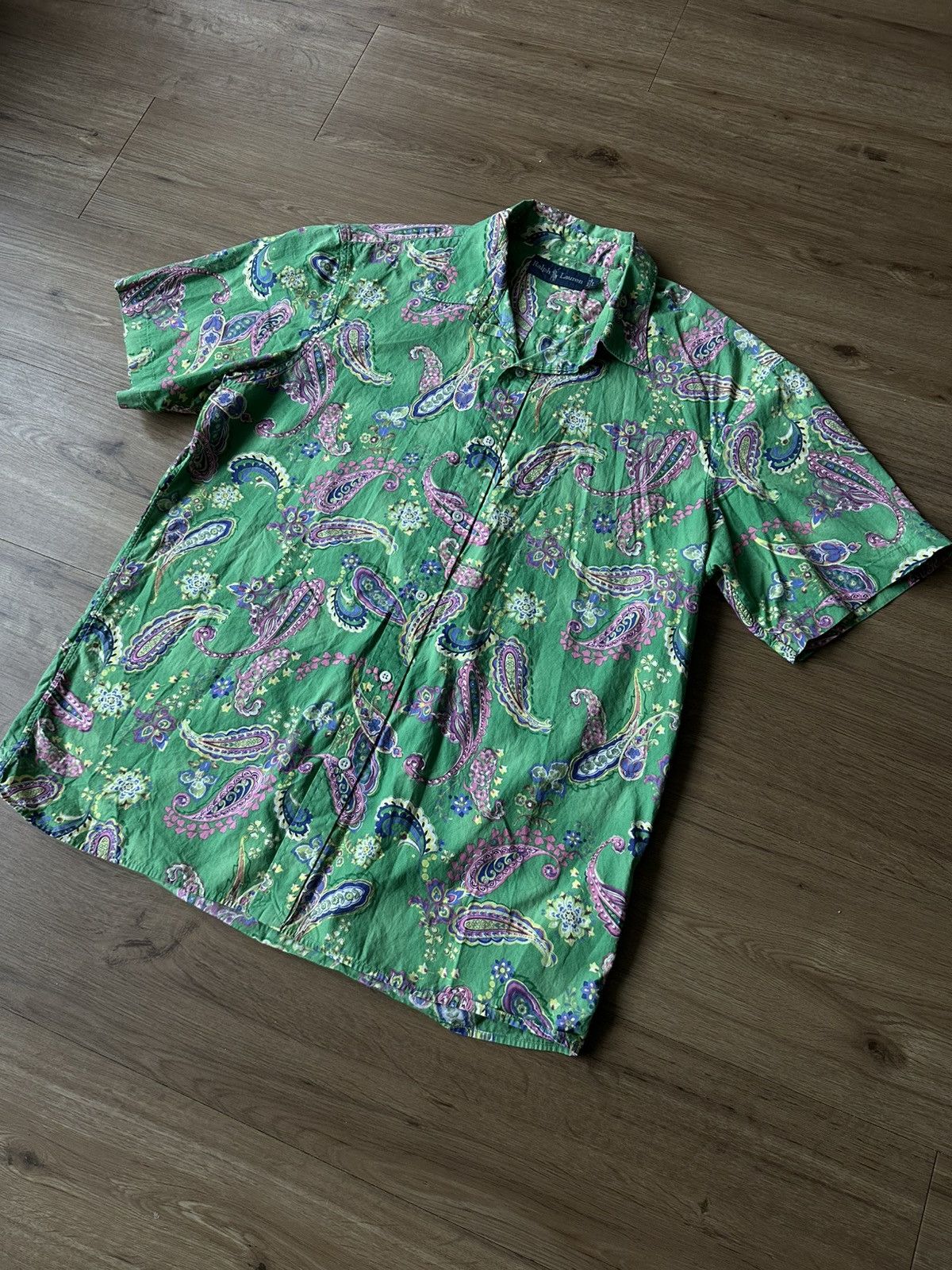 Polo Ralph Lauren Vintage 90s Polo Ralph Lauren Bandana Style Shirt Size US L / EU 52-54 / 3 - 2 Thumbnail