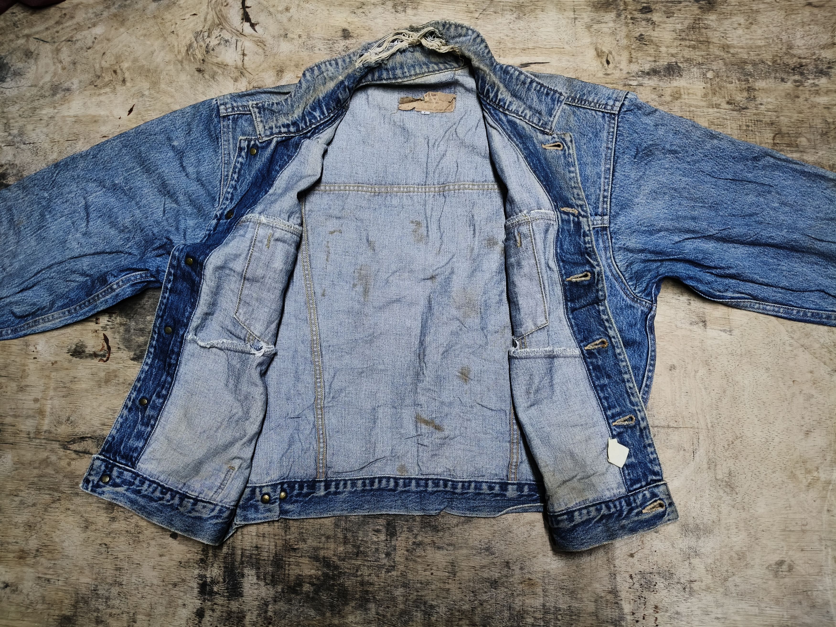 Big John Vintage Big John Distressed Denim Jacket Size US L / EU 52-54 / 3 - 7 Thumbnail