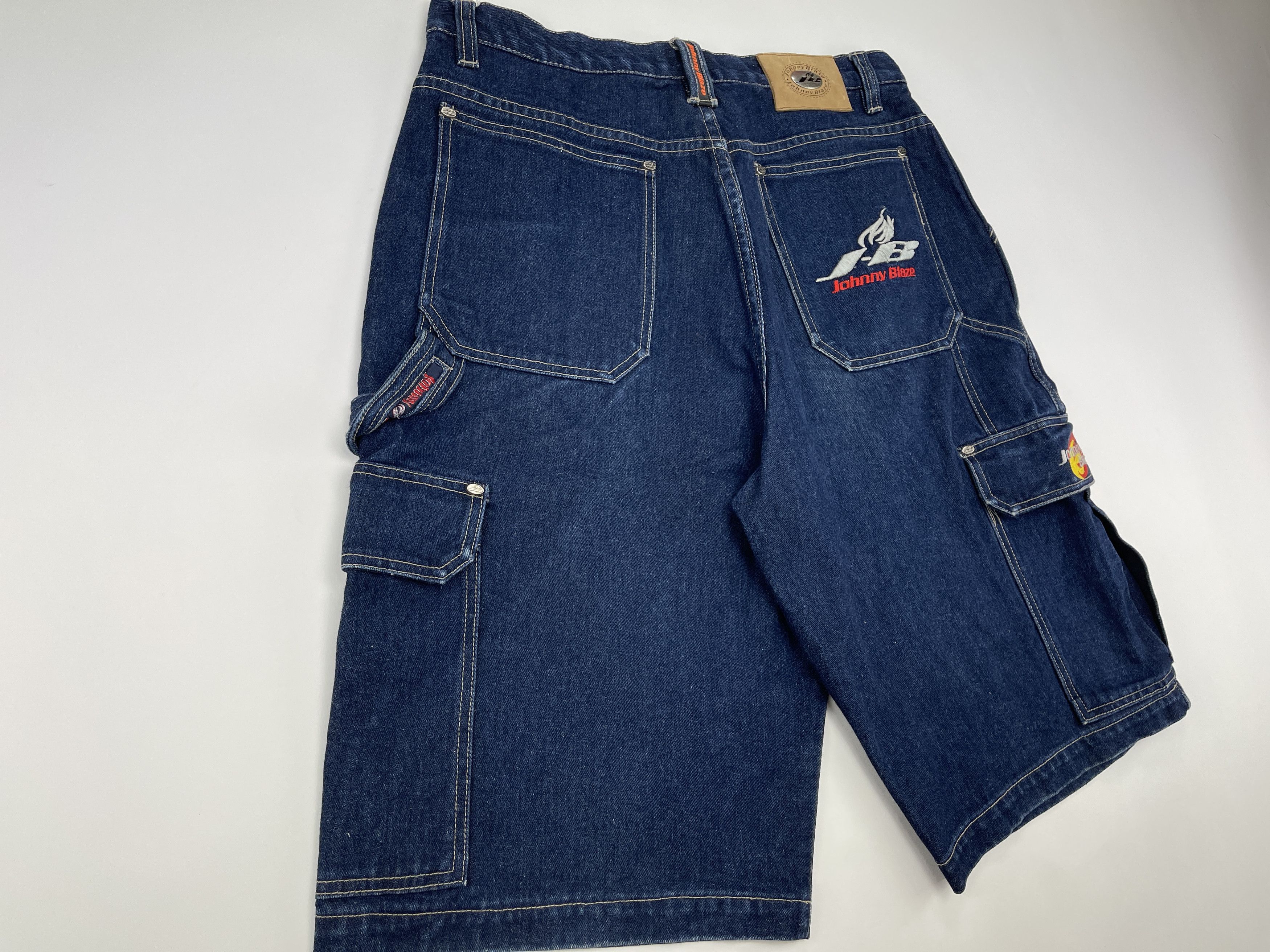 Wu-Tang Clan JOHNNY BLAZE jeans shorts, Wu Wear, Wu Tang Clan vintage, 36 Size US 36 / EU 52 - 2 Thumbnail