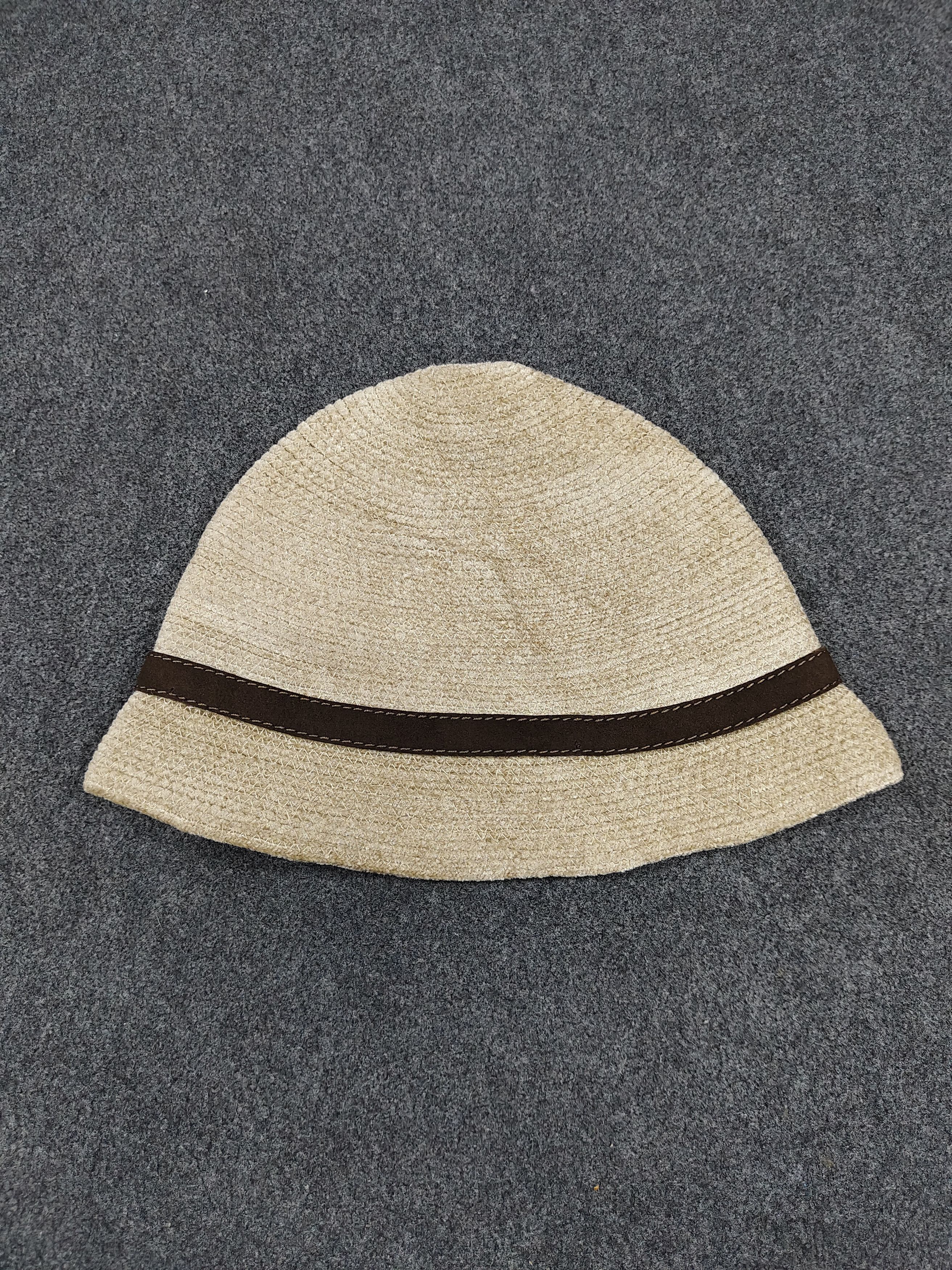 Vintage 2000s Bettina🇮🇹Natural Woven Raffia Texture Bucket Cloche Size ONE SIZE - 3 Thumbnail