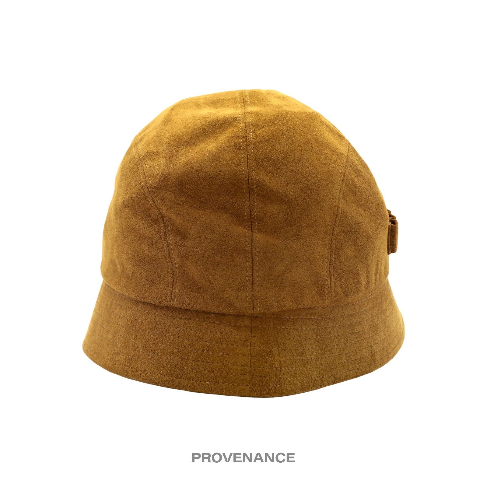 Givenchy 🔴 Givenchy Asymmetric Bucket Hat - Brown Acorn Microsuede Size ONE SIZE - 6 Thumbnail