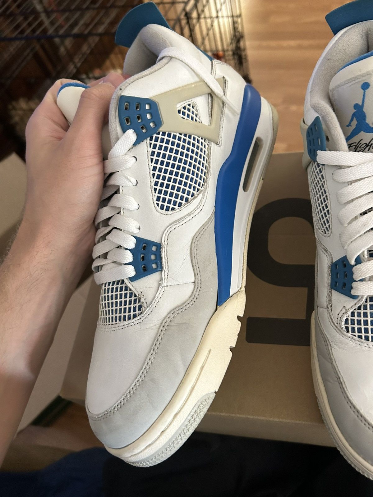 Jordan Brand Military blue 4s 2012 Size US 11.5 / EU 44-45 - 5 Thumbnail