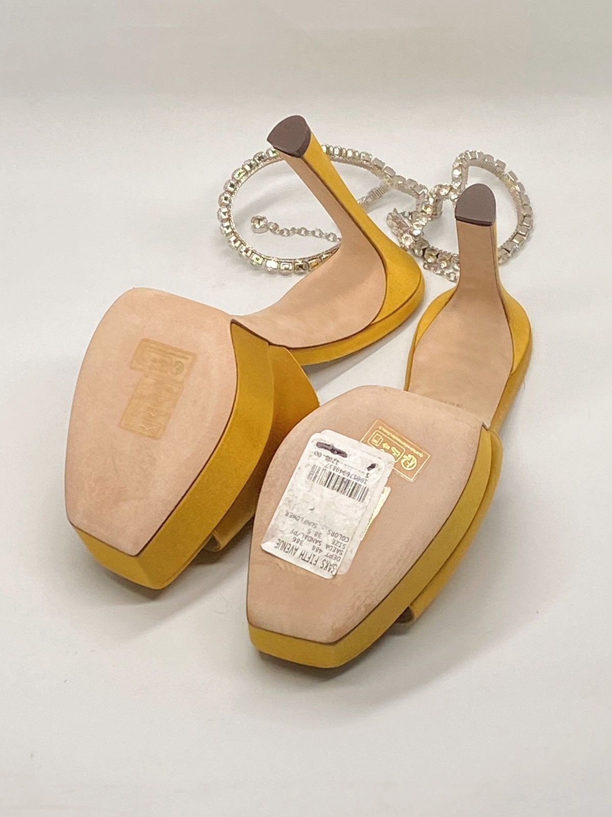 Jimmy Choo Jimmy Choo Saeda Satin Crystal Platform Sandals size 38.5 Size US 8.5 / IT 38.5 - 13 Thumbnail