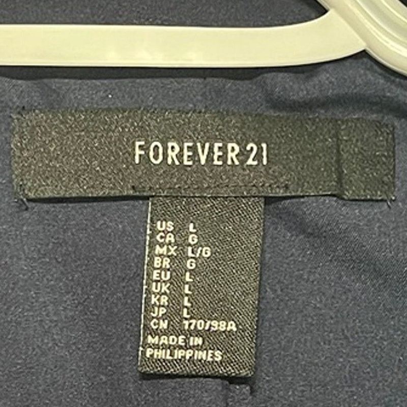 Forever 21 Forever 21 Blue Double Breasted Blazer Jacket Women's Size L Size L / US 10 / IT 46 - 4 Thumbnail