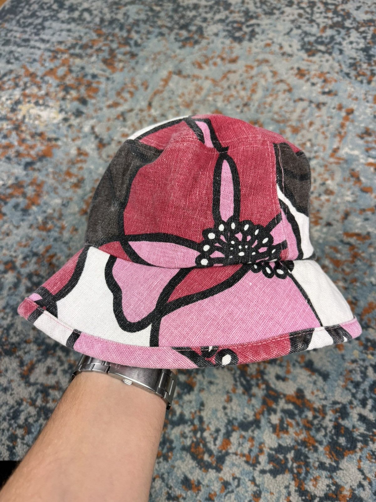 Quiksilver × Vintage Vintage y2k Quiksilver floral print bucket hat Size ONE SIZE - 2 Thumbnail