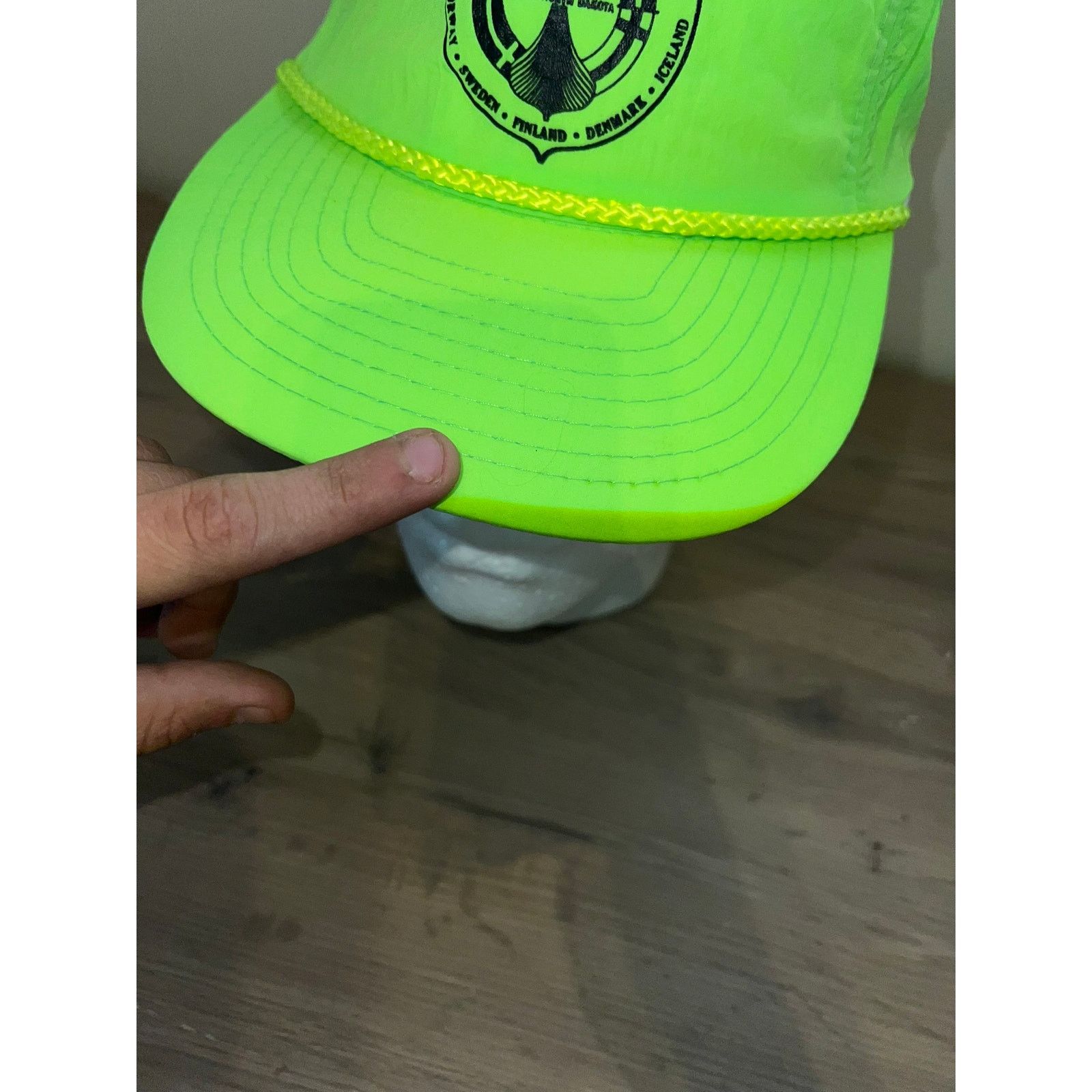 Vintage 1990 Norsk Hostfest Norway Sweden North Dakota Hat Headwear Size ONE SIZE - 4 Thumbnail