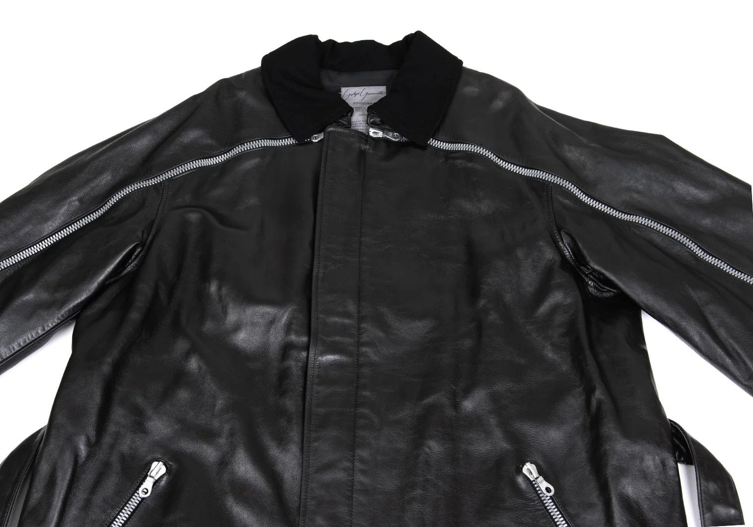 Yohji Yamamoto Yohji Yamamoto 6.1 Leather Belted Coat Size US L / EU 52-54 / 3 - 2 Thumbnail