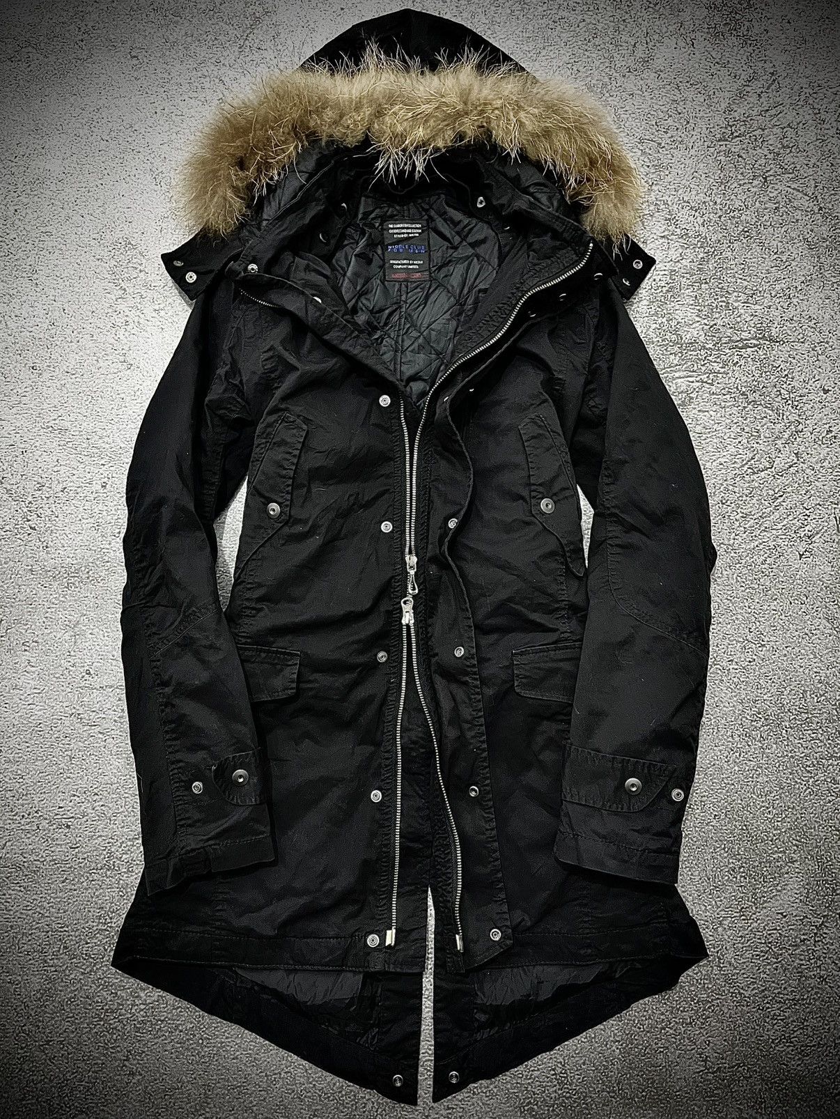 Nicole Club 2000s Nicole Club For Men Racoon Fur Parka Jacket LGB Style Size US M / EU 48-50 / 2 - 1 Thumbnail