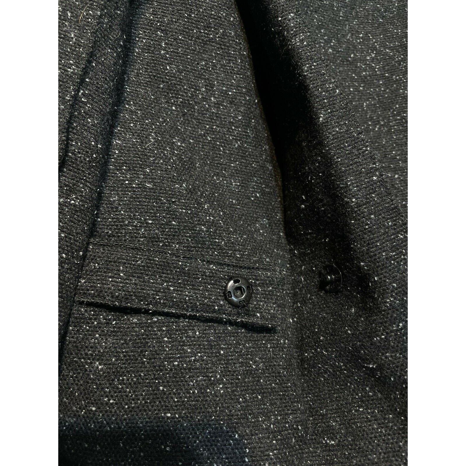 Robert Rodriguez Robert Rodriguez Women’s Size 6 Black Spotted Wool Silk Coat Size M / US 6-8 / IT 42-44 - 4 Thumbnail