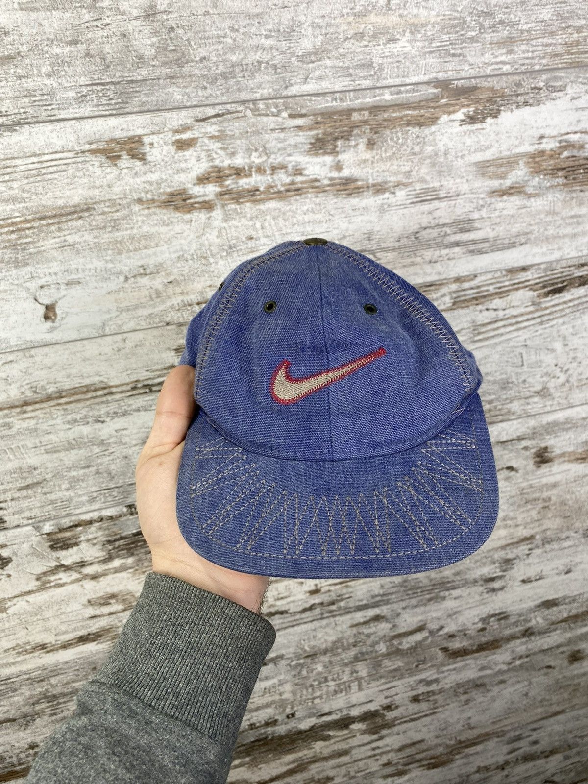 Nike × Vintage Mens Vintage Nike big logo hats cap hat y2k rare swoosh acg Size ONE SIZE - 3 Thumbnail