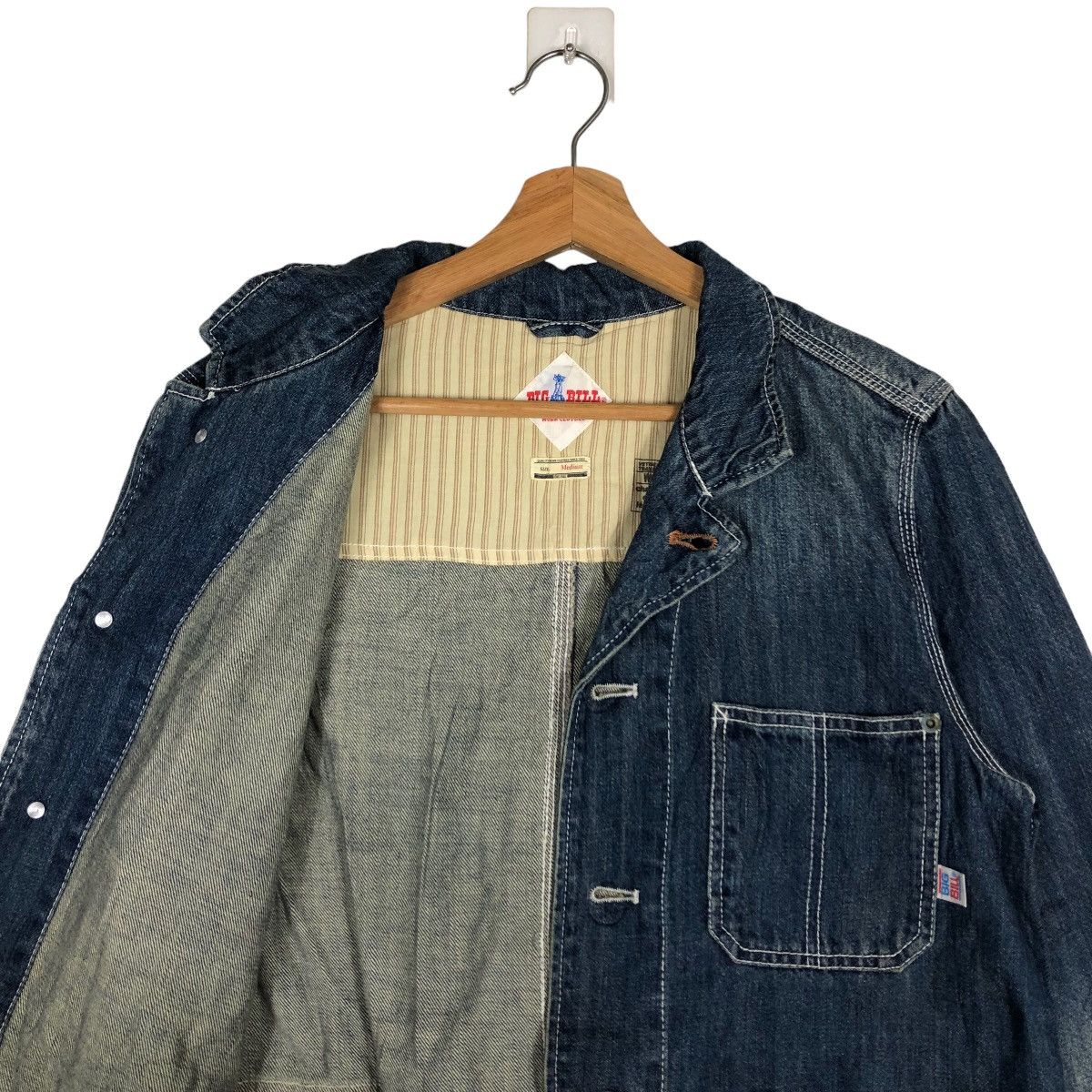 Japanese Brand 🔥90s Vintage Hikory Chore Jacket BigBill Japan Issey Miyake Size US M / EU 48-50 / 2 - 10 Thumbnail