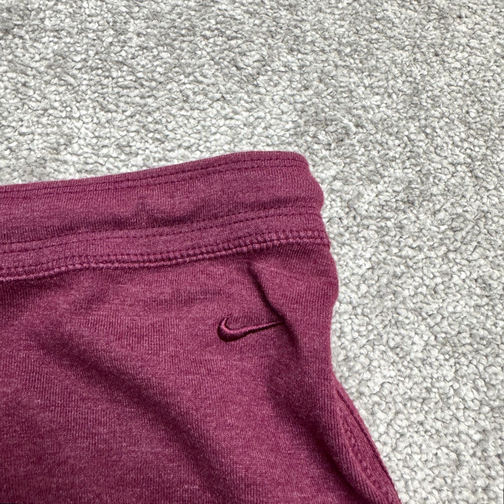 Nike Nike The Athletic Dept. Cropped Jogger Sweatpants Womens Small Maroon 30x20 Size 28" / US 6 / IT 42 - 4 Thumbnail