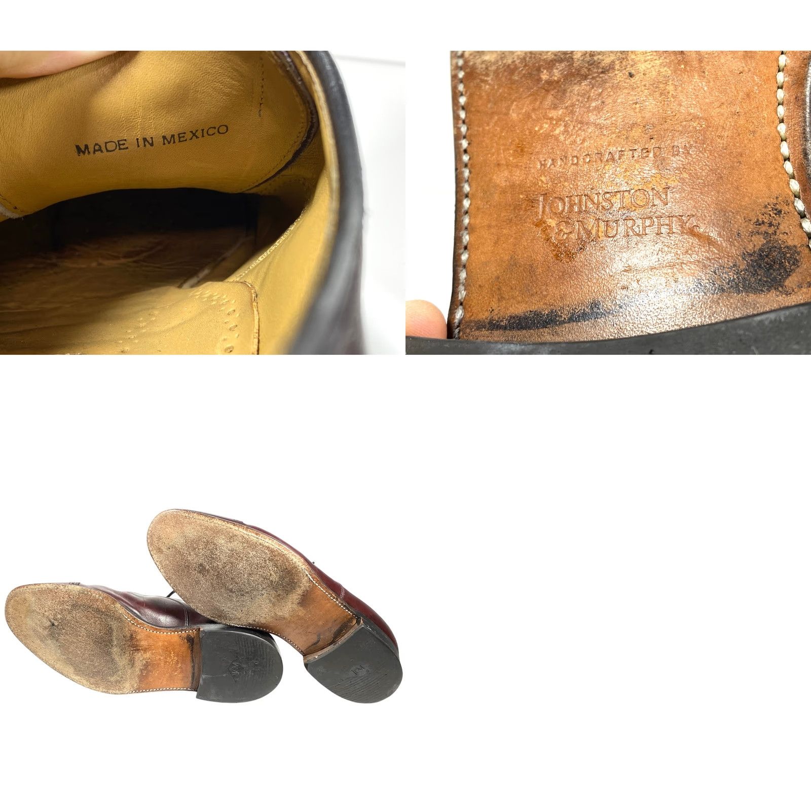Johnston & Murphy Johnston & Murphy Oxford Dress Shoes Lace-Up Mens 11 M Brown Leather Cap Toe Shoes Mens Brown Oxford Leather Cap Toe in Good used condition Size ONE SIZE - 8 Thumbnail