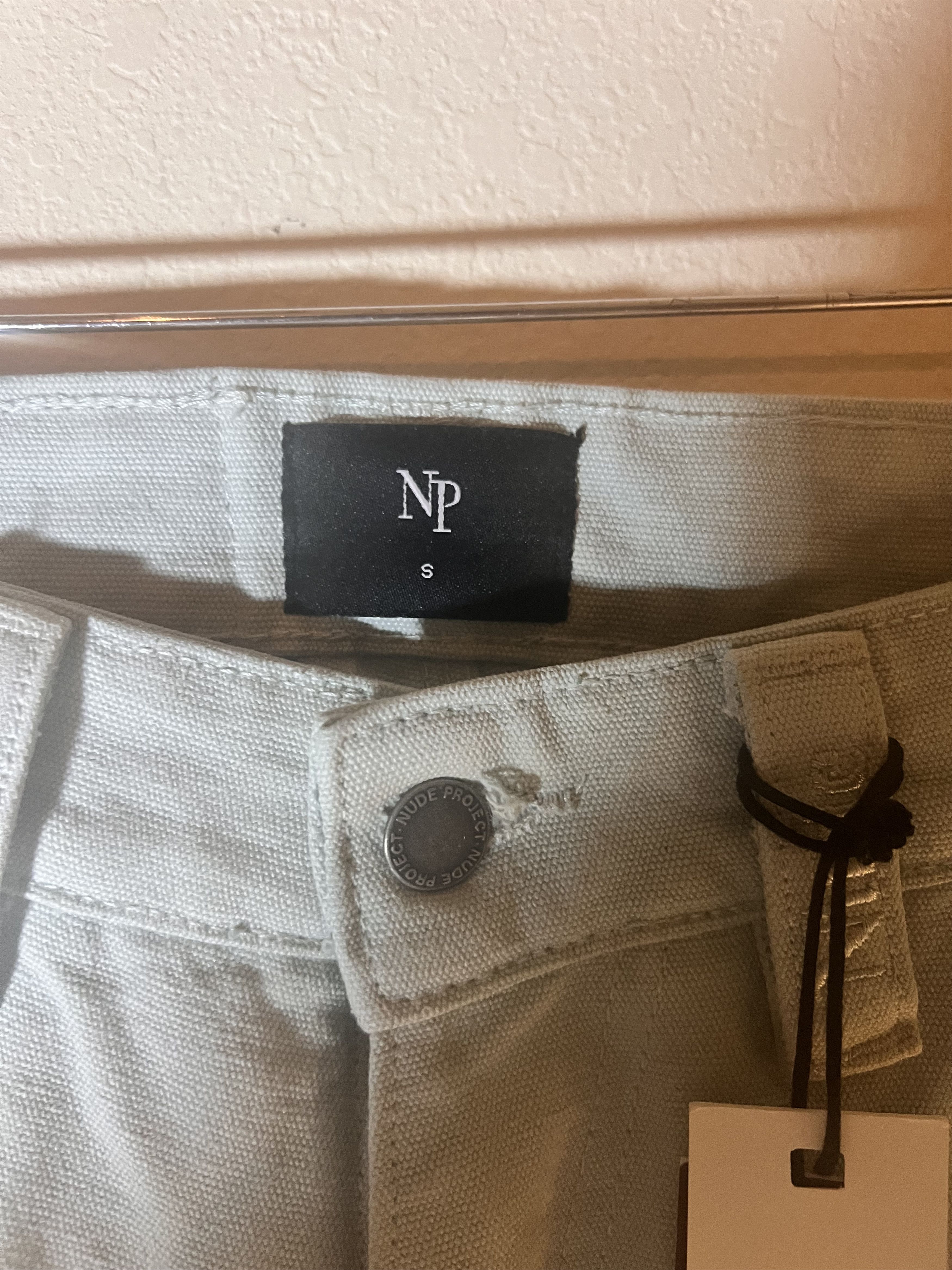 Nudie Jeans Nude Project Unisex S Carpenter Pants Icy Grey Size US 28 / EU 44 - 3 Thumbnail