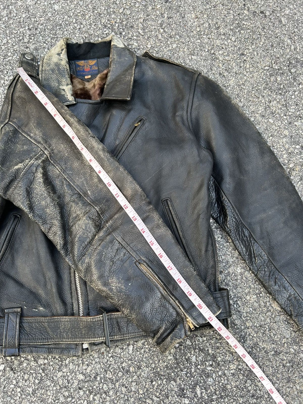 Other Vintage Avant Garde Punk Leather Jacket Size S / US 4 / IT 40 - 21 Thumbnail