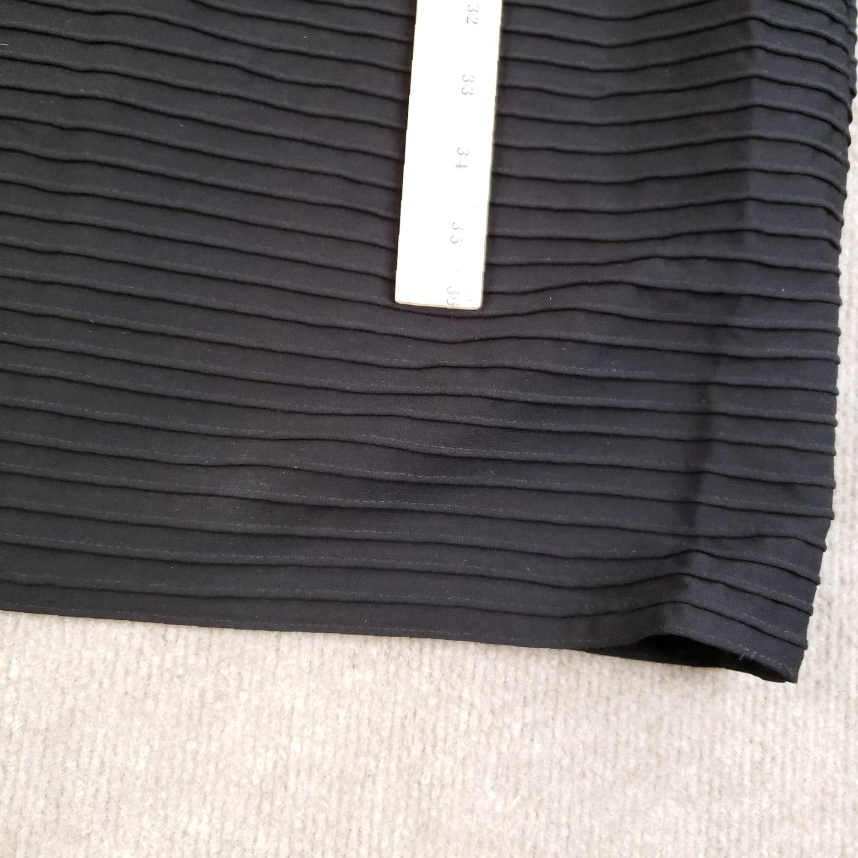 Tadashi Shoji TADASHI SHOJI Halter Dress Womens Large Black Bodycon Stretch Ribbed Size L / US 10 / IT 46 - 5 Thumbnail