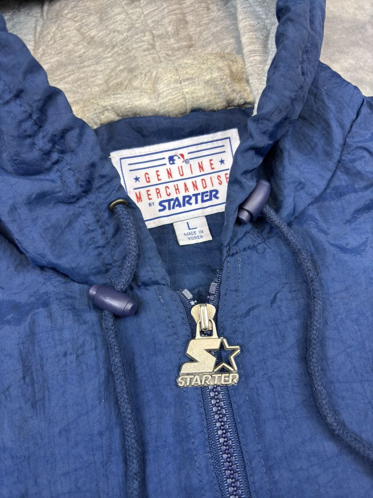 MLB Vintage 90s Cleveland Indians Starter Jacket Puffer Coat Size US L / EU 52-54 / 3 - 6 Thumbnail