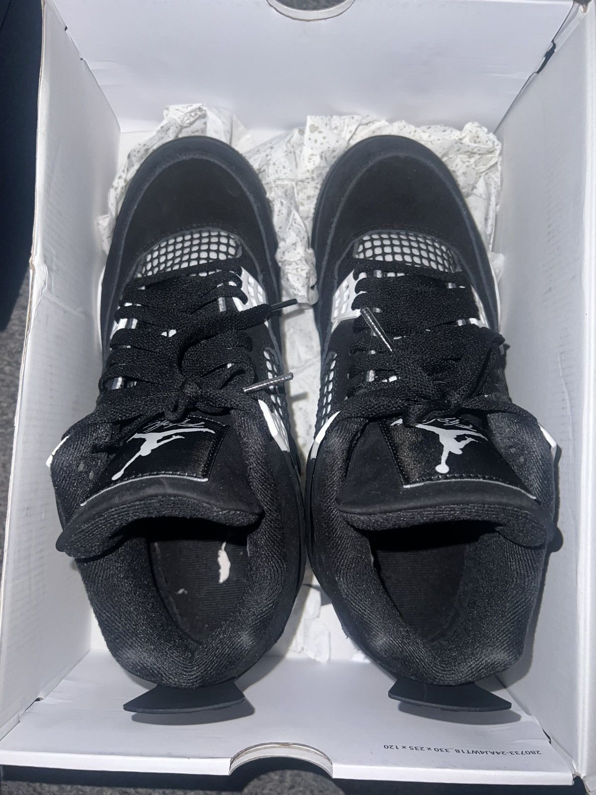 Nike Jordan 4 white thunder Size US 8.5 / EU 41-42 - 2 Thumbnail