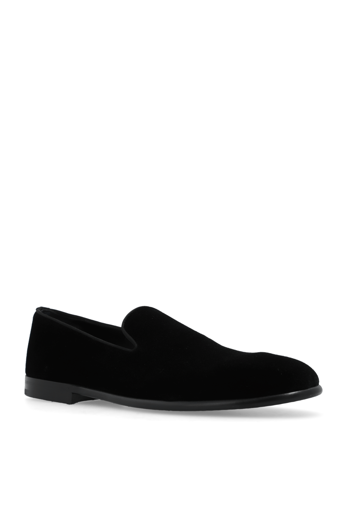 Dolce & Gabbana o1s22i1n0225 Velvet Loafers in Black Size US 8 / EU 41 - 4 Thumbnail