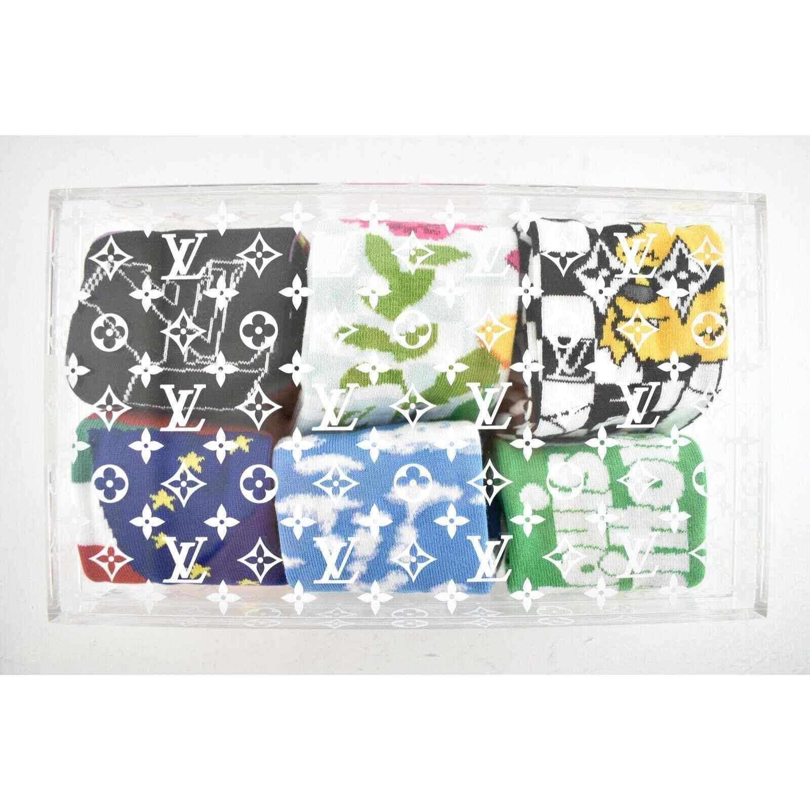 Louis Vuitton Louis Vuitton LV Archives 6 Socks Set Boite Scott Monogram Size ONE SIZE - 5 Thumbnail