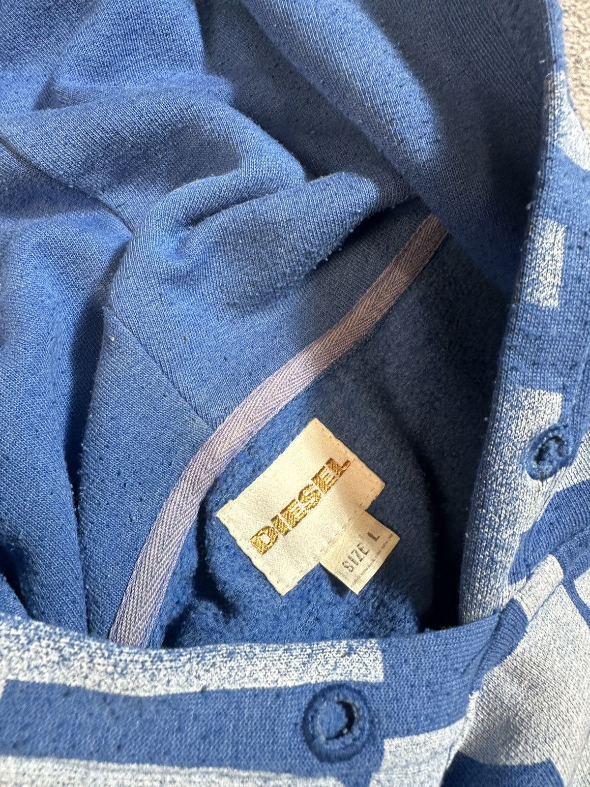 Diesel Y2K Vintage Diesel Hoodie Monogram Logo Avant Garde Rare VTg Size US L / EU 52-54 / 3 - 4 Thumbnail