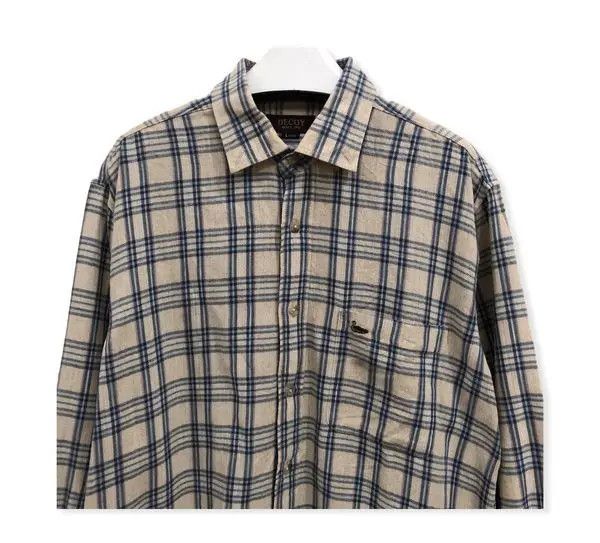 Vintage Vintage Decoy Plaid Tartan Flannel Shirt 👕 Size US M / EU 48-50 / 2 - 2 Thumbnail