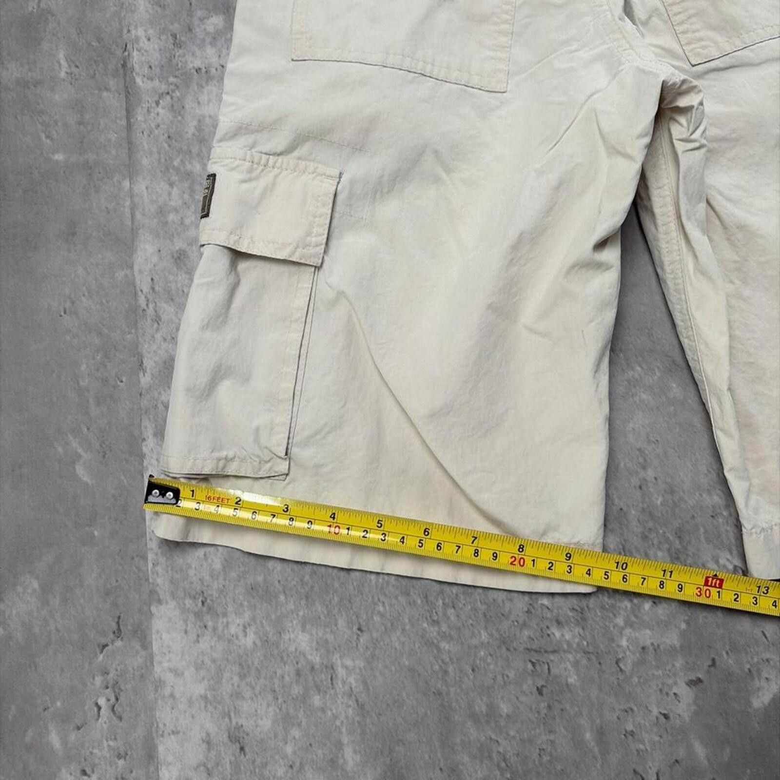Gap Y2K Beige Gap Grunge Baggy Skater Cargo Shorts Size 42" / US 20 - 8 Thumbnail