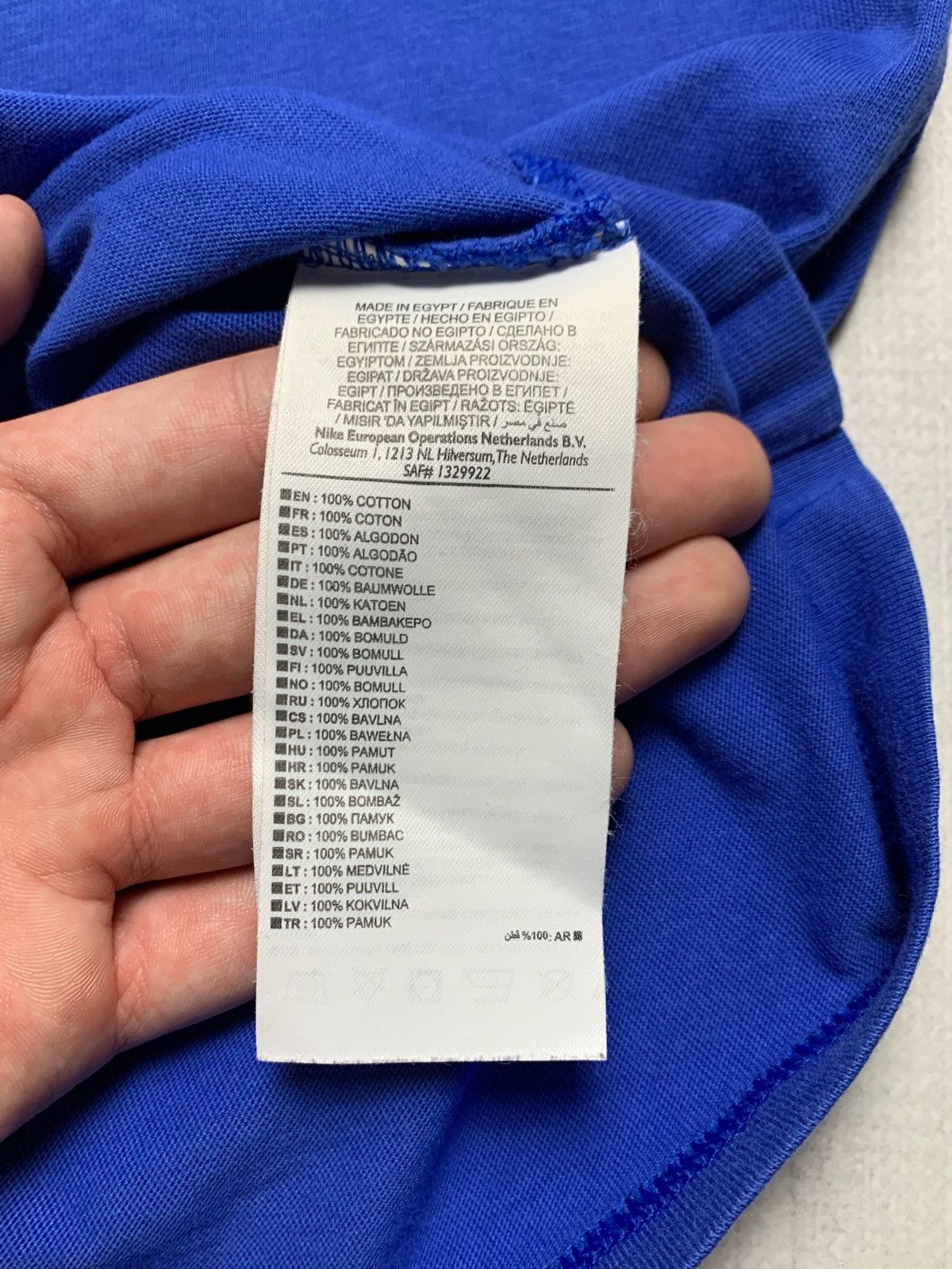 Nike × Vintage Vintage Nike Brasil blue soccer jersey size M logo Size US M / EU 48-50 / 2 - 7 Thumbnail