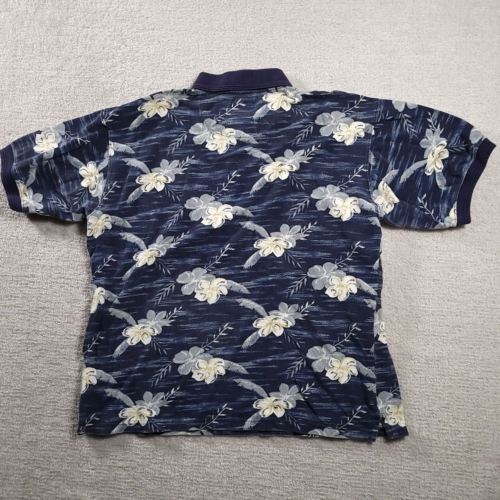 Vintage Northwest Territory Naturals Blue Hawaiian Polo Shirt Mens L Short Sleeve Size US L / EU 52-54 / 3 - 7 Thumbnail