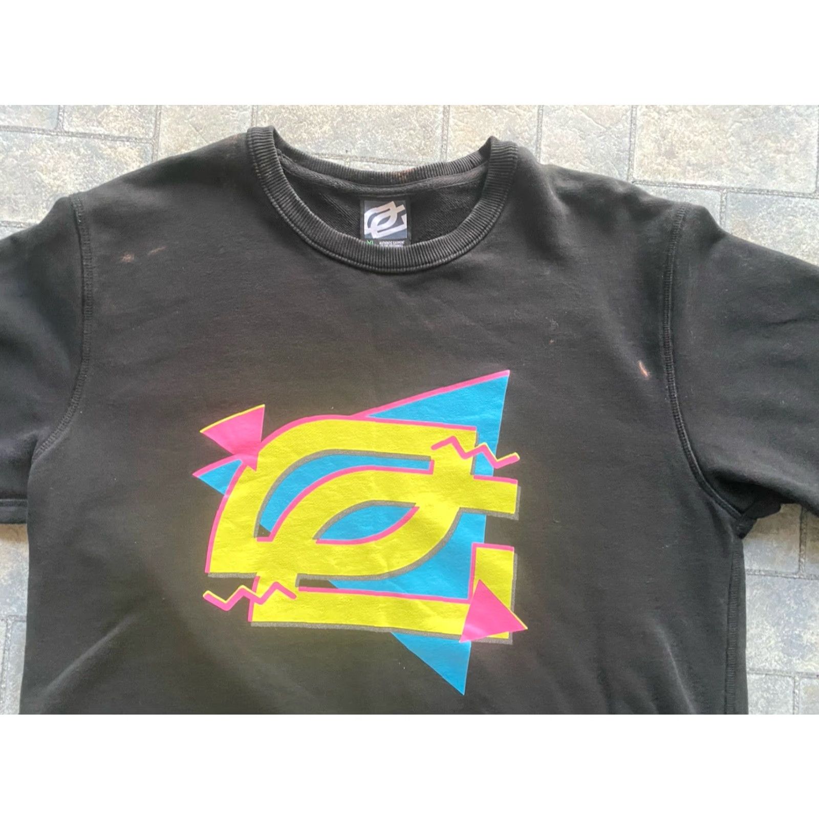 Logo 7 Greenwall Sweatshirt Crewneck Logo Black Men’s XL Flaws Wear Optic Gaming Greenwall? Size US XL / EU 56 / 4 - 5 Thumbnail