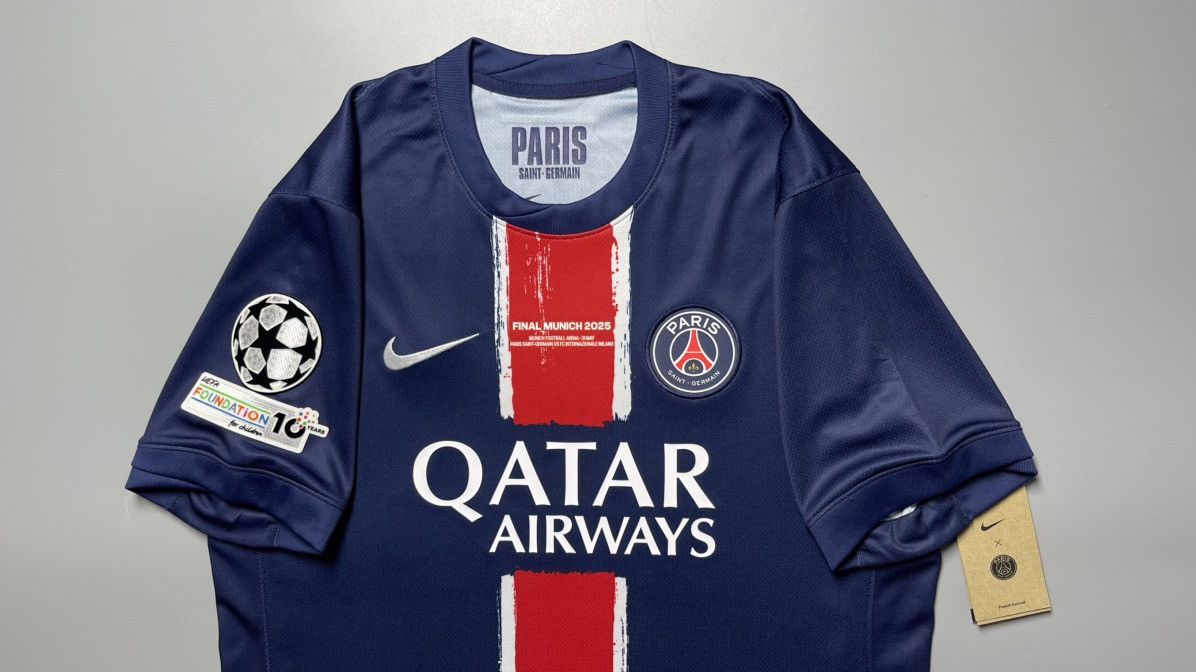 Nike NWT PSG NIKE 2024/2025 FOOTBALL HOME JERSEY #14 DESIRE DOUE Size US L / EU 52-54 / 3 - 3 Thumbnail