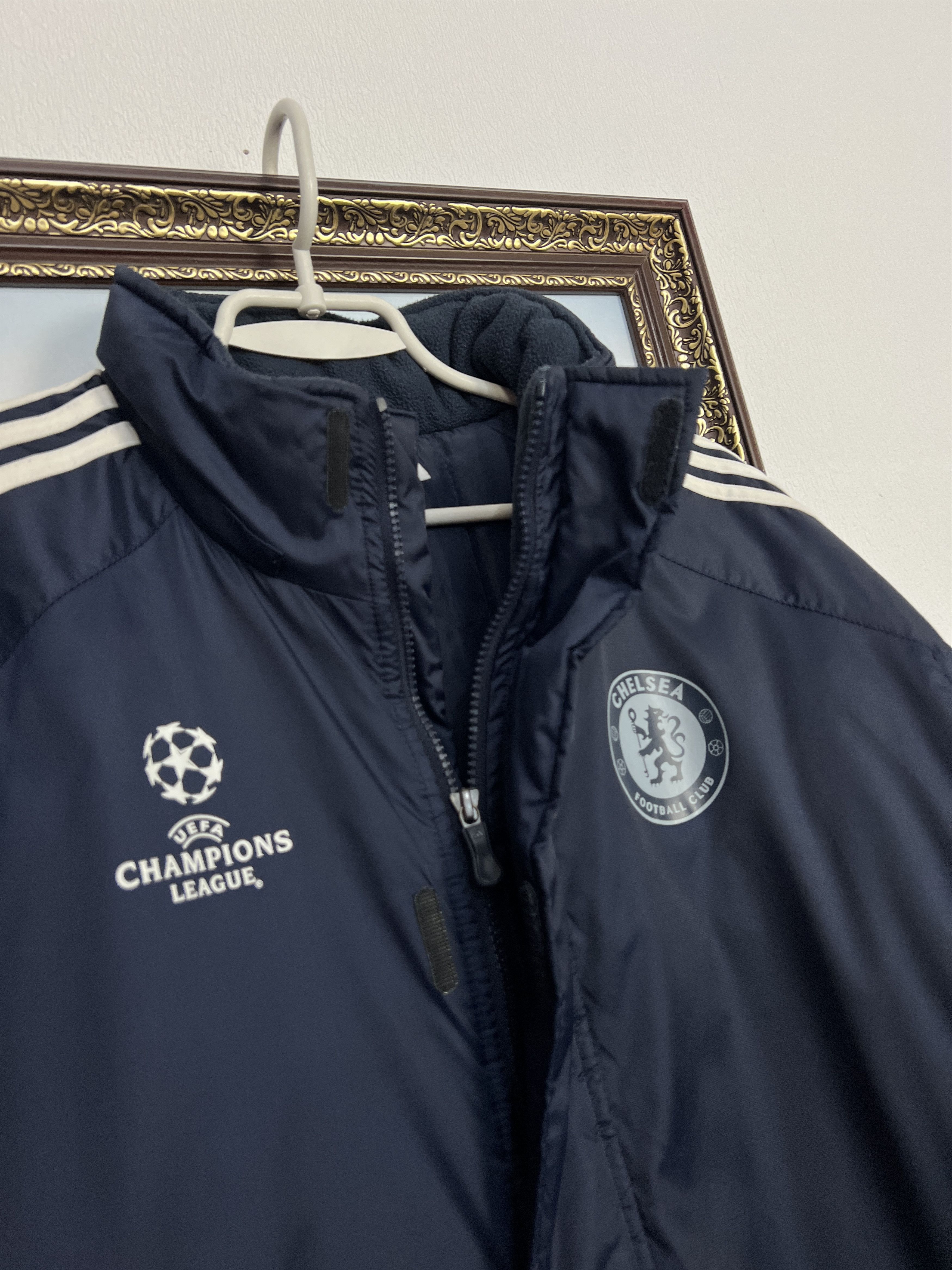 Adidas Vintage Adidas Chelsea Football Padded Jacket Soccer Bomber Size US M / EU 48-50 / 2 - 4 Thumbnail