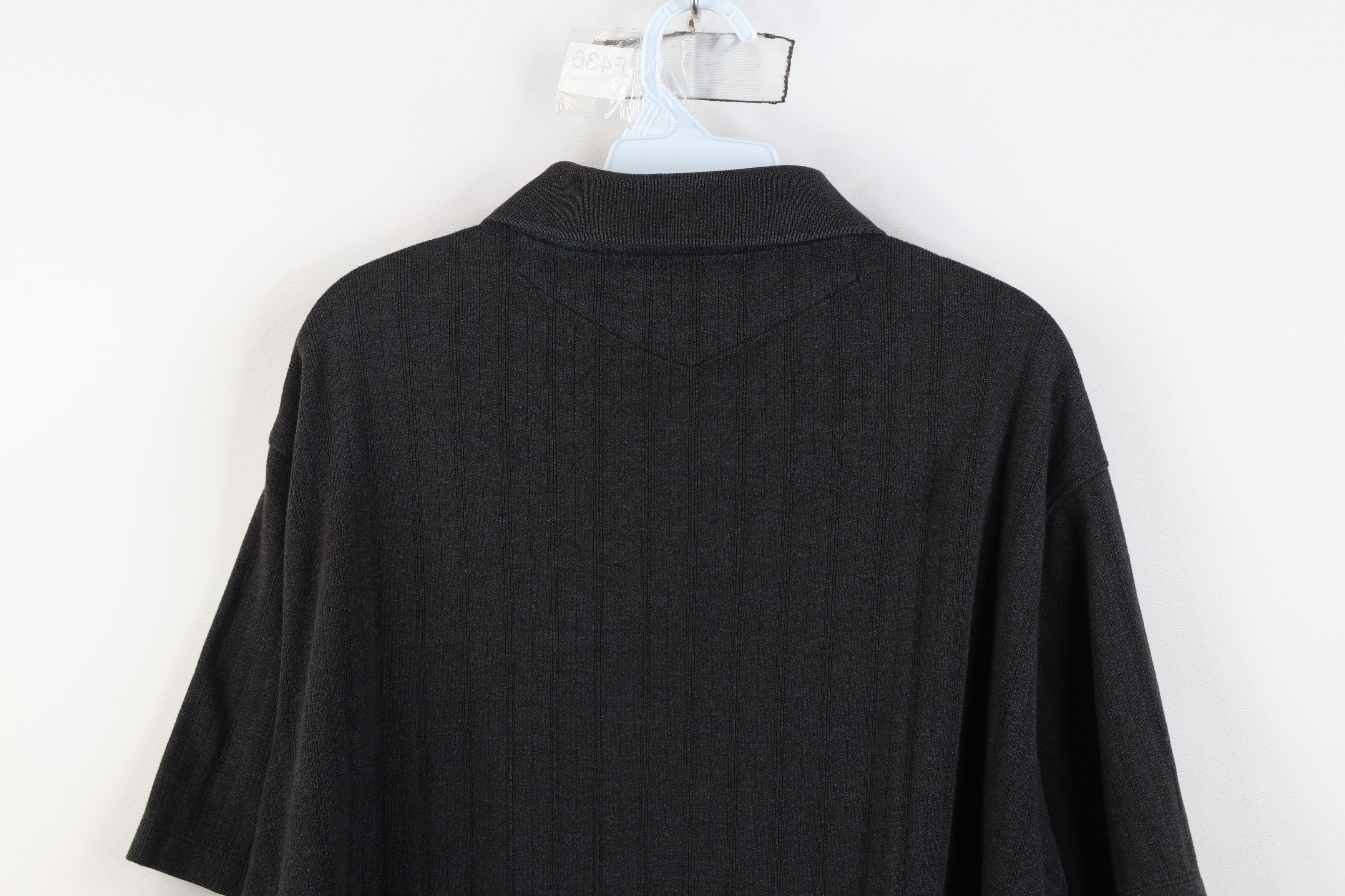 Pierre Cardin Vintage 90s Pierre Cardin Collared Polo Shirt Charcoal Gray Size US XXL / EU 58 / 5 - 10 Thumbnail