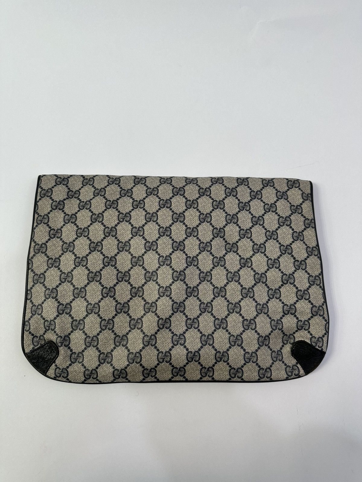 Gucci × Vintage GUCCI GG Canvas Clutch Bag PVC Leather Navy Size ONE SIZE - 2 Thumbnail
