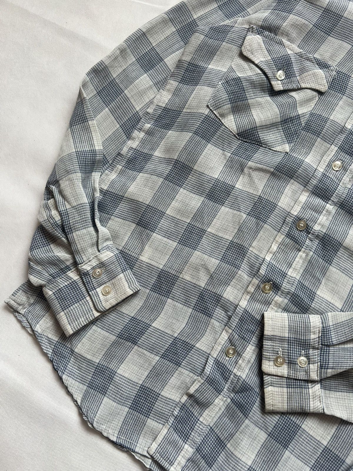 Flannel 70's Vintage Lee Printed Plaid Flannel Shirt Size US M / EU 48-50 / 2 - 9 Thumbnail