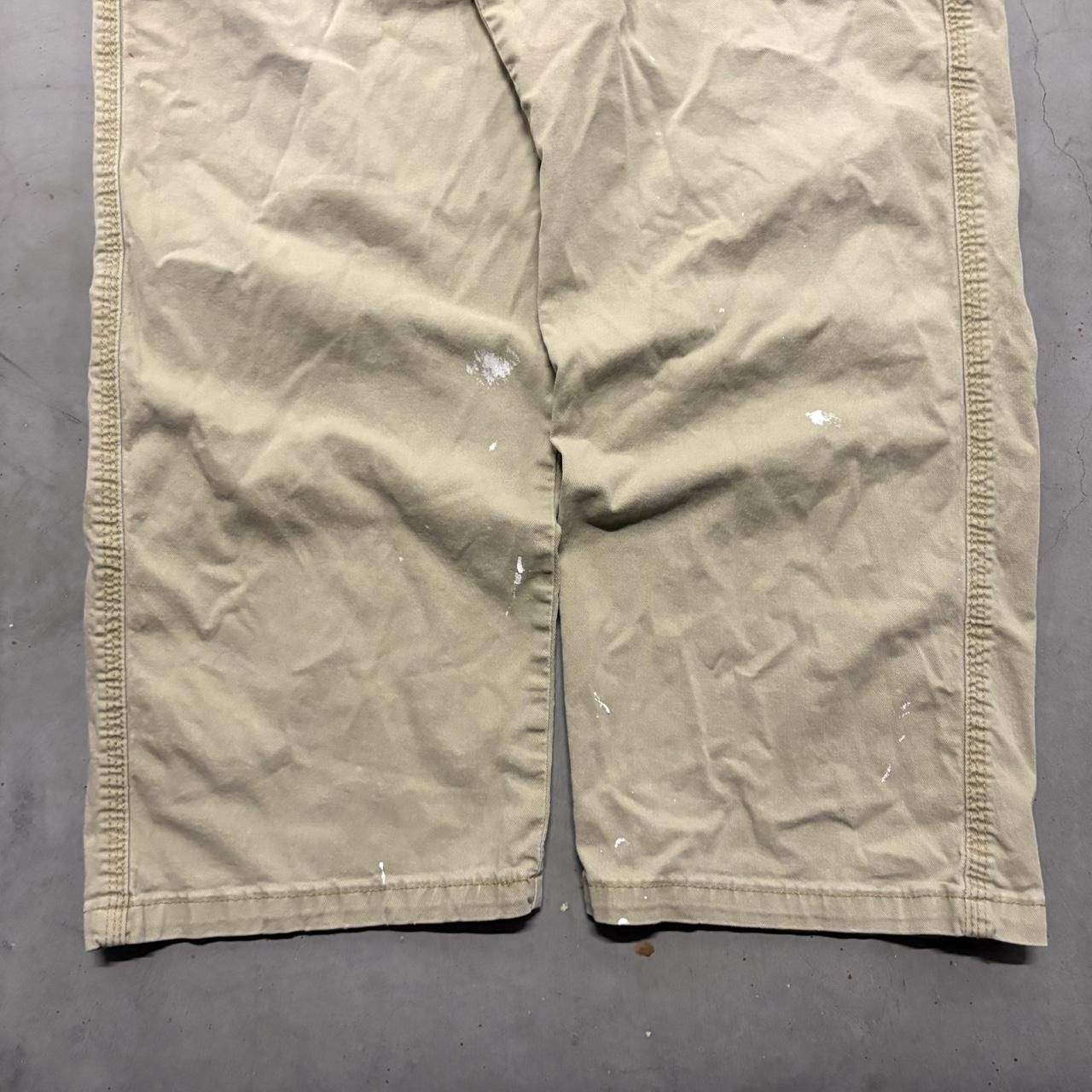 Vintage CRAZY Vintage Y2K/2000s Baggy Skater Style Tan Cargo Pants! Size US 38 / EU 54 - 5 Thumbnail