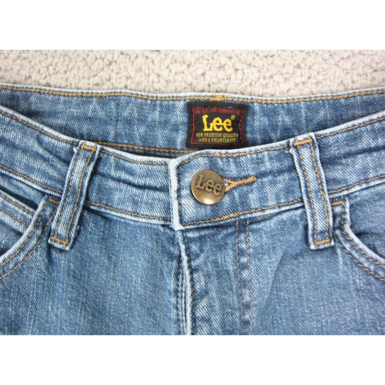 Lee LEE Jeans Womens 6 Medium Blue Denim Legendary Wide Leg Low Rise Baggy Loose Shirt Size 28" / US 6 / IT 42 - 3 Thumbnail