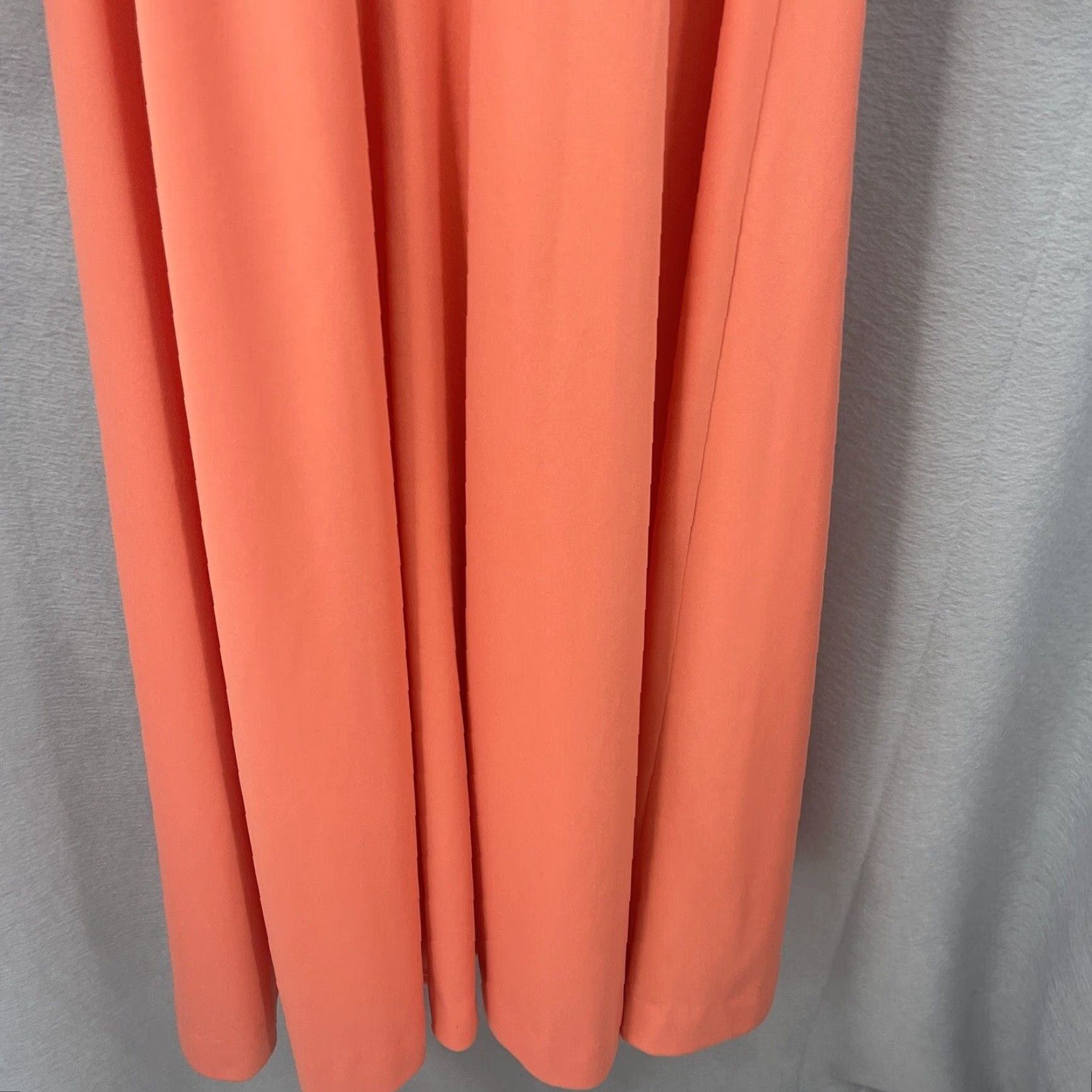 Vintage VINTAGE 70s Maxi Dress Lace Trim Orange Coquette Womens 9 Cottagecore READ Size M / US 6-8 / IT 42-44 - 5 Thumbnail