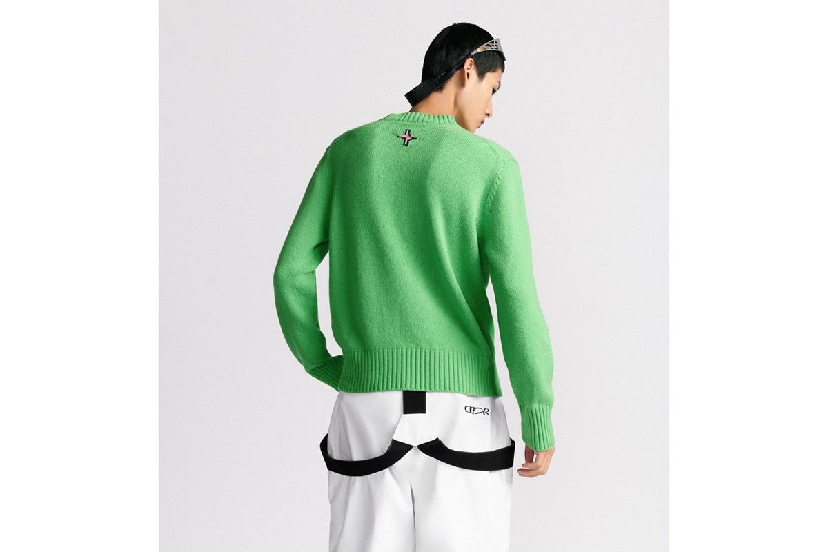 Dior o1bcso1str0326 Sweater in Green Virgin Size US M / EU 48-50 / 2 - 5 Thumbnail