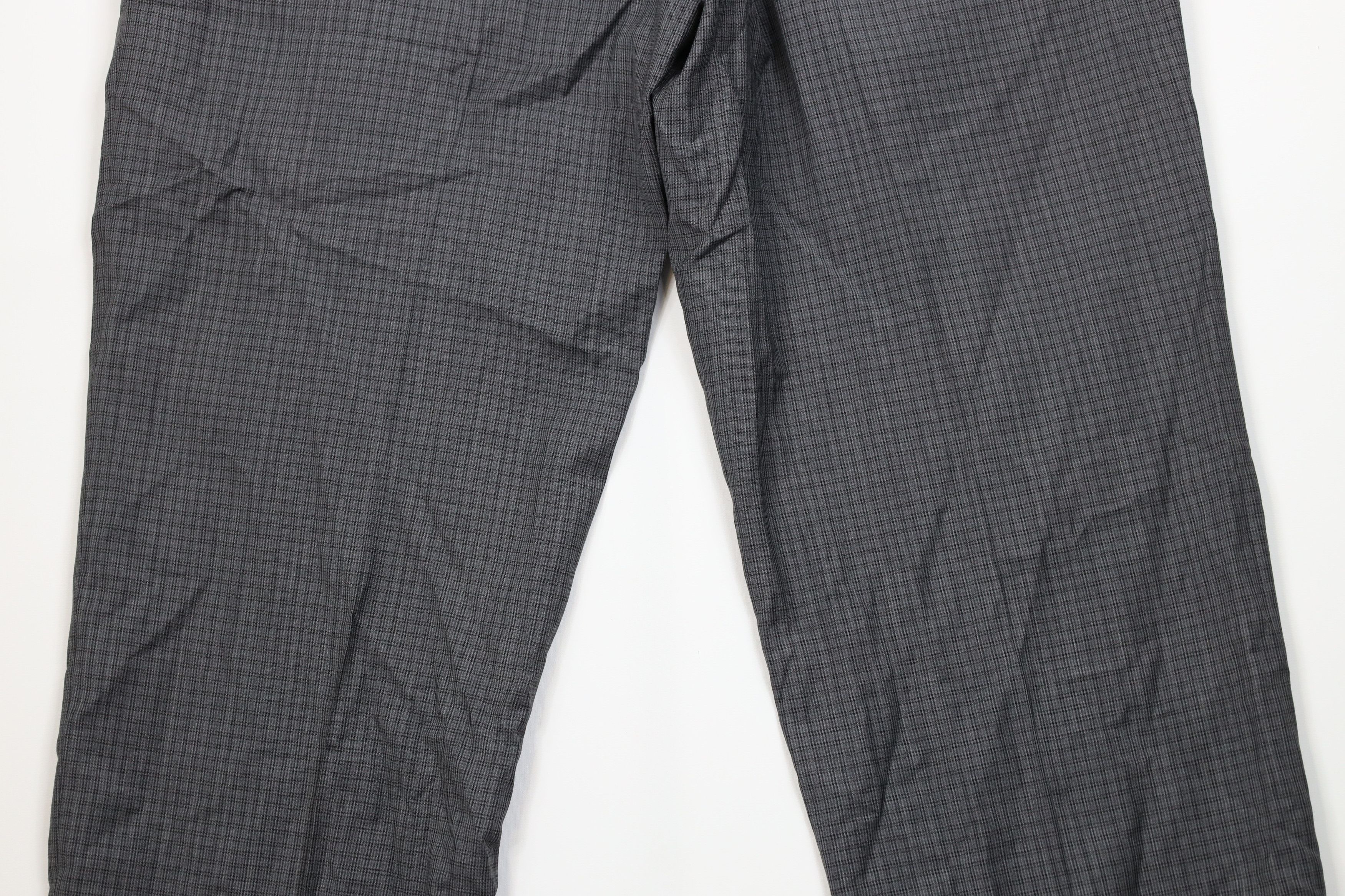 Vintage Vintage 90s Y2K Streetwear Wide Leg Chino Pans Gray Plaid Size US 36 / EU 52 - 13 Thumbnail