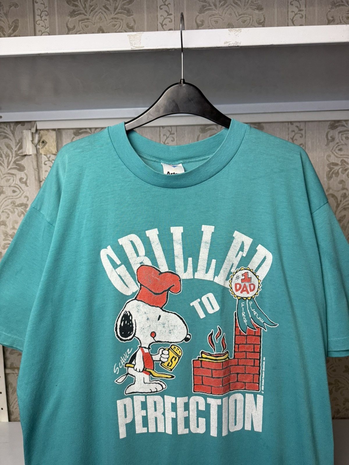 Vintage Vintage Snoopy shirt #1 Dad to perfection 80s Peanuts USA L Size US L / EU 52-54 / 3 - 2 Thumbnail
