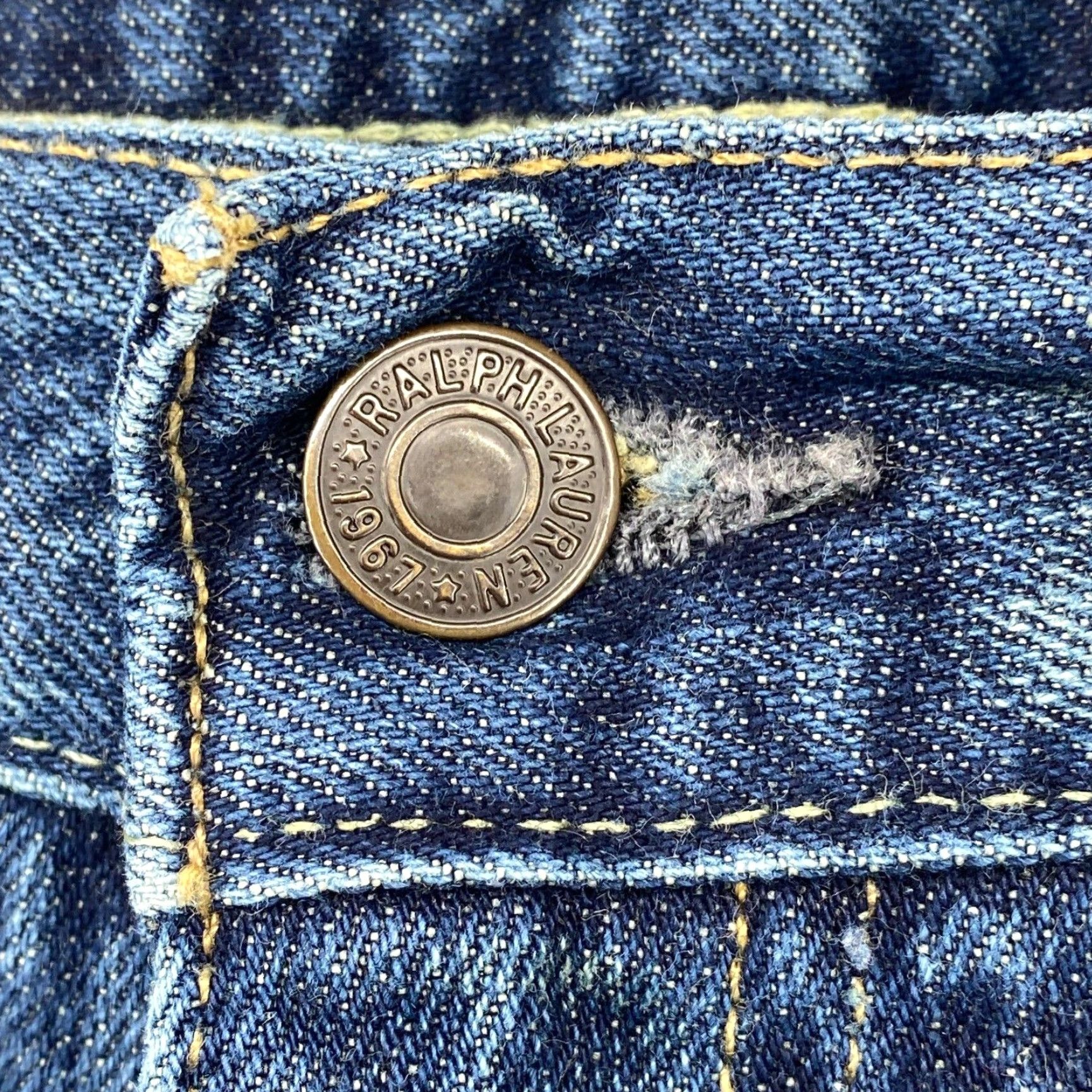 POLO RALPH LAUREN Jeans Mens 34 x 28.5 Classic Fit 5-Pocket Denim Cotton Blue