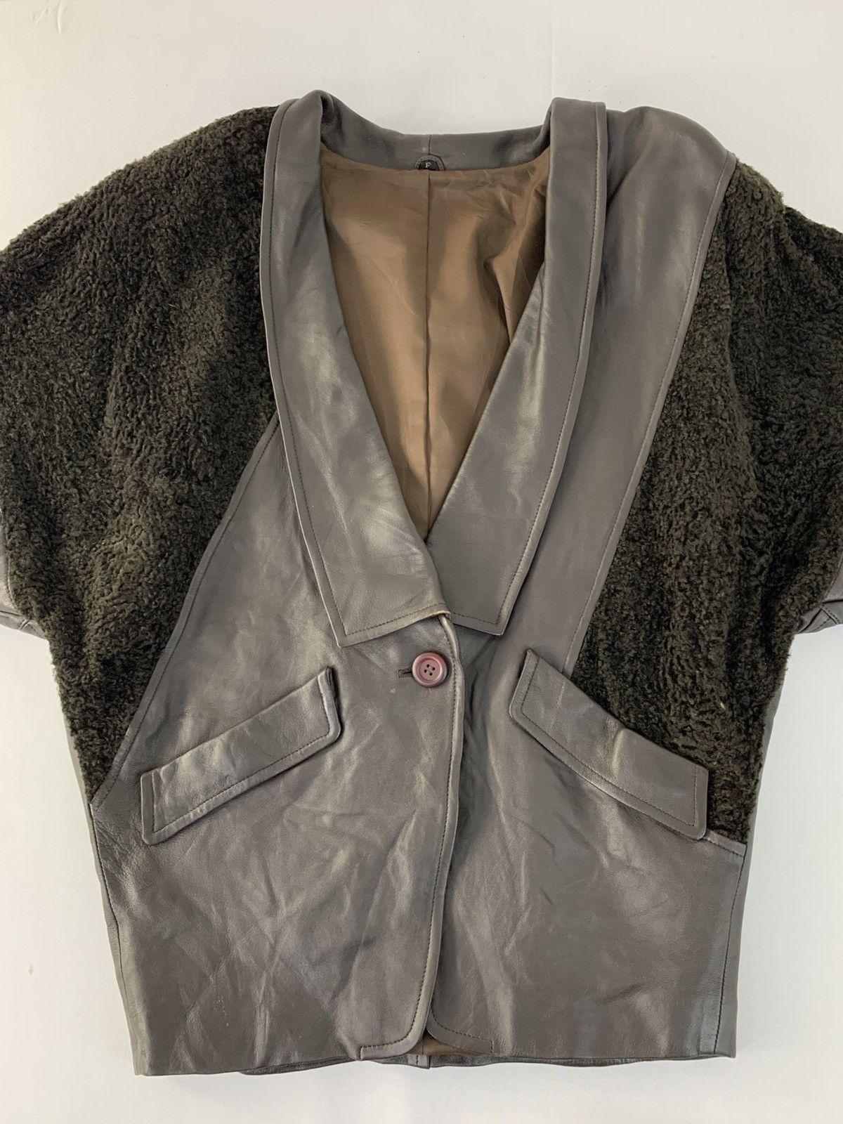 Japanese Brand 80s 90s Leather Jacket Made in Japan Single Button Style Size US M / EU 48-50 / 2 - 2 Thumbnail